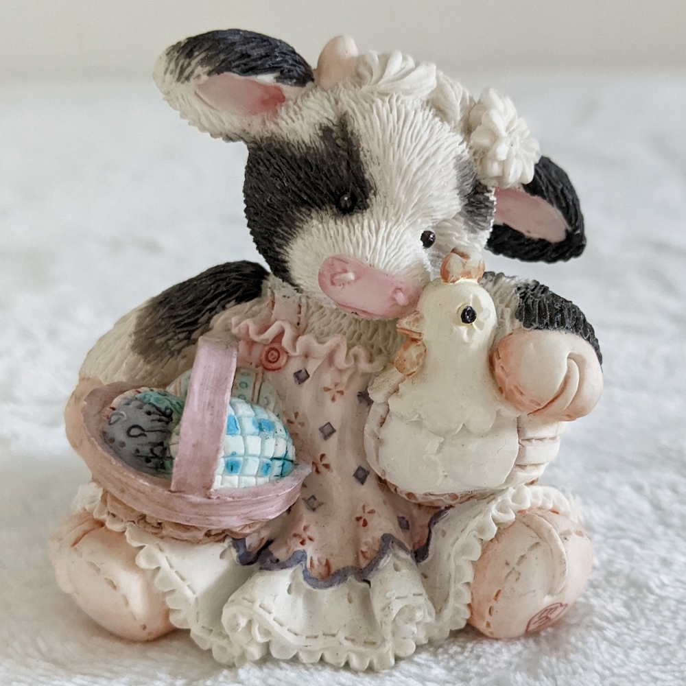 "I Put all My Eggs in Your Basket" Mary's Moo Moos Figurine